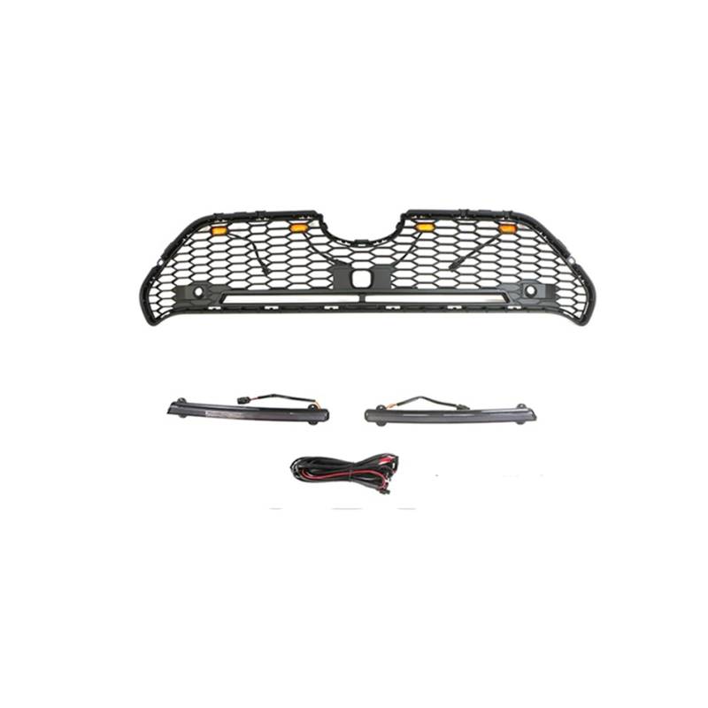 Frontstoßstangendekoration Kompatibel for Toyota RAV4 Modell 2019-2022 Kühlergrill Frontgesichtsmodifikationszubehör Autoaußenzubehör(A) von WONOWDQF