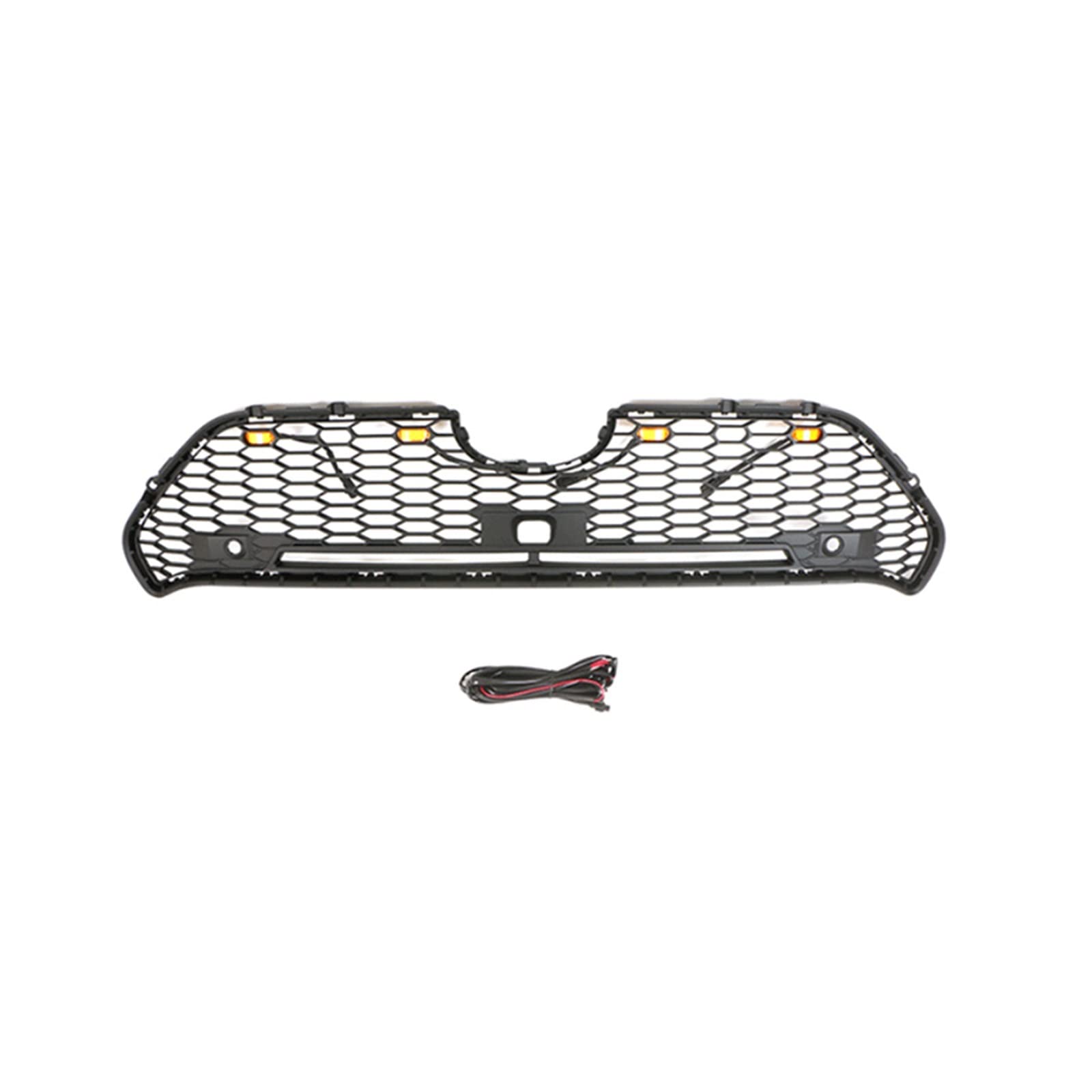 Frontstoßstangendekoration Kompatibel for Toyota RAV4 Modell 2019-2022 Kühlergrill Frontgesichtsmodifikationszubehör Autoaußenzubehör(Honeycomb) von WONOWDQF