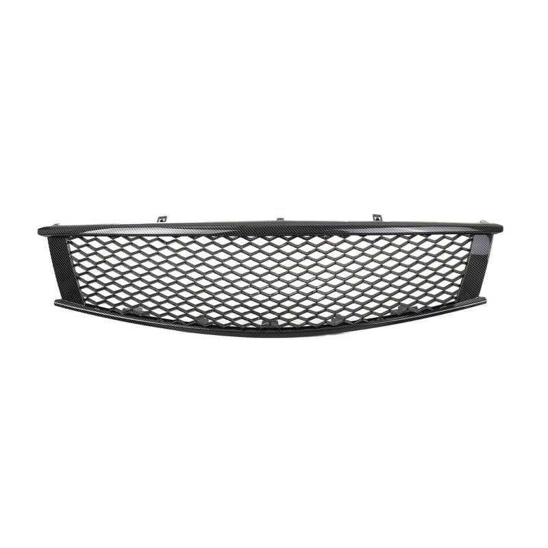 G37 Honeycomb Mesh Auto Frontgrill Grille Kompatibel for Infiniti G37 2-Türer Coupe 2008 2009 2010 2011 2012 2013 Front Stoßstange Racing Grills(Carbon Fiber Look) von WONOWDQF