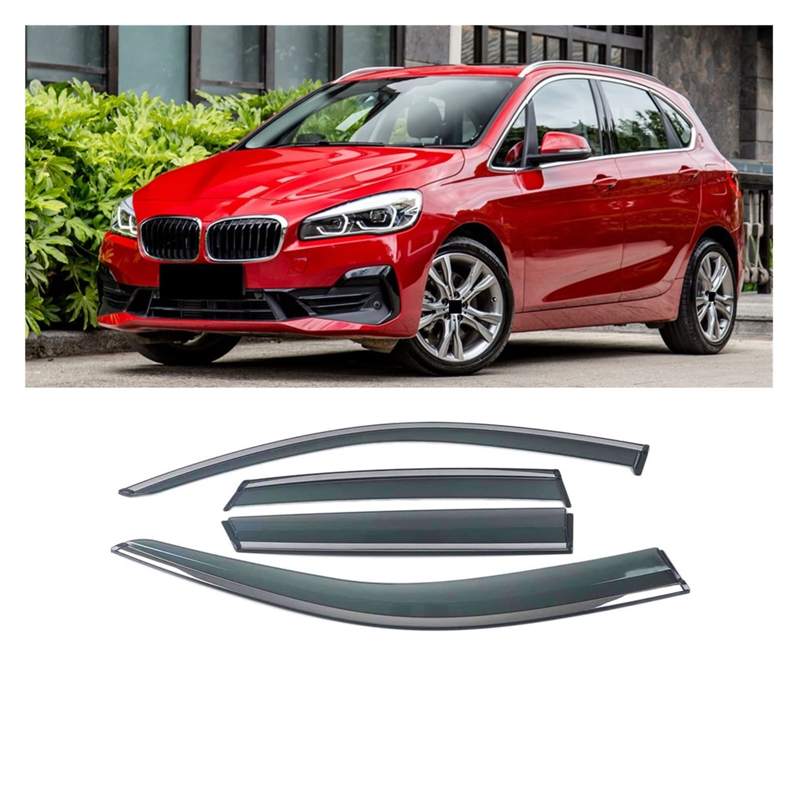 Kompatibel for BMW 2er Active Tourer F45 F46 2013–2019, Autofenster, Sonne, Regen, Schatten, Visiere, Schild, Schutz, Schutz, Rahmenaufkleber(for F45 Active 5-S) von WONOWDQF