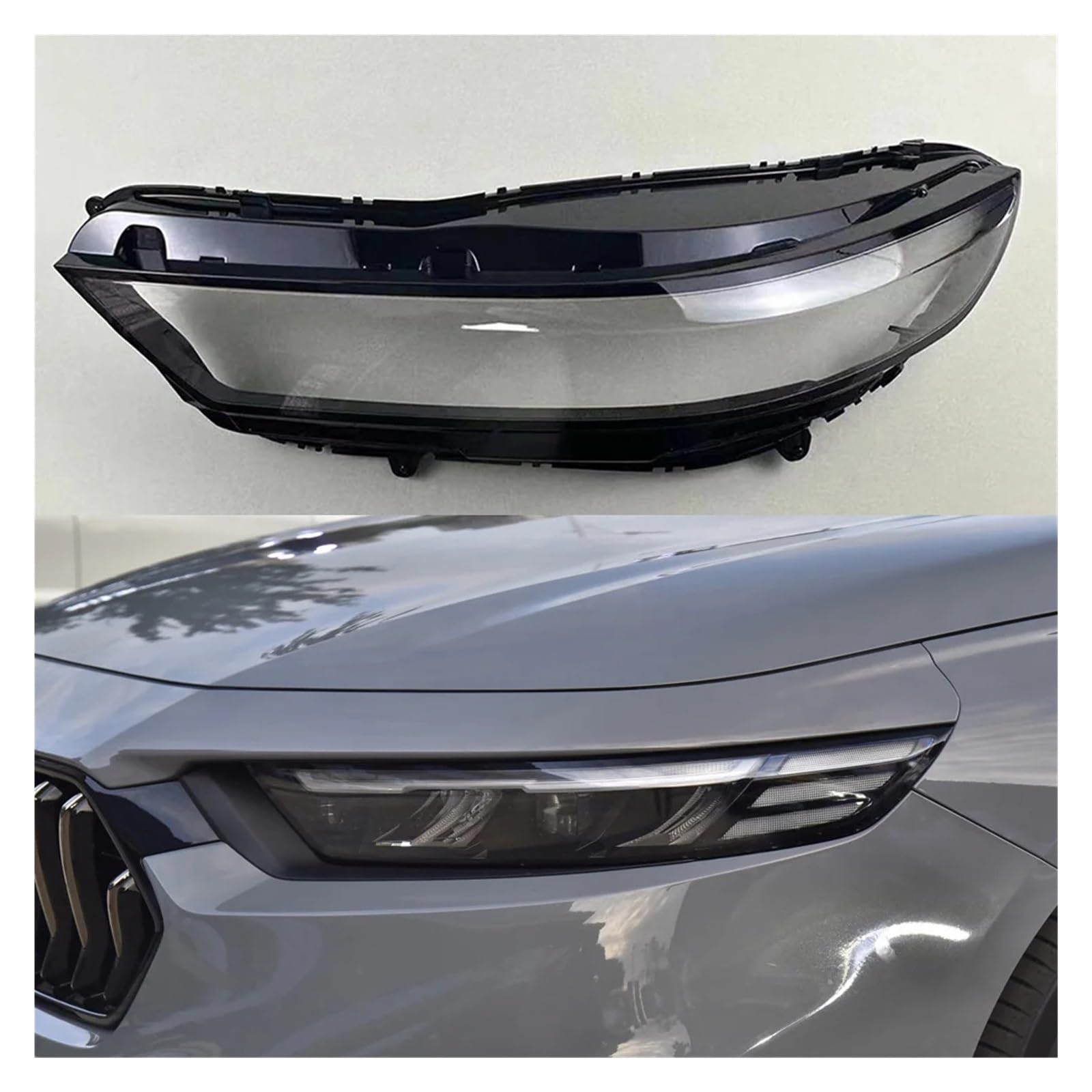 Kompatibel for Honda Accord Inspire 2023 Scheinwerferabdeckung, transparente Maske, Lampenschirm, Scheinwerfer-Shell-Linse, ersetzen Sie den Original-Lampenschirm(Left) von WONOWDQF