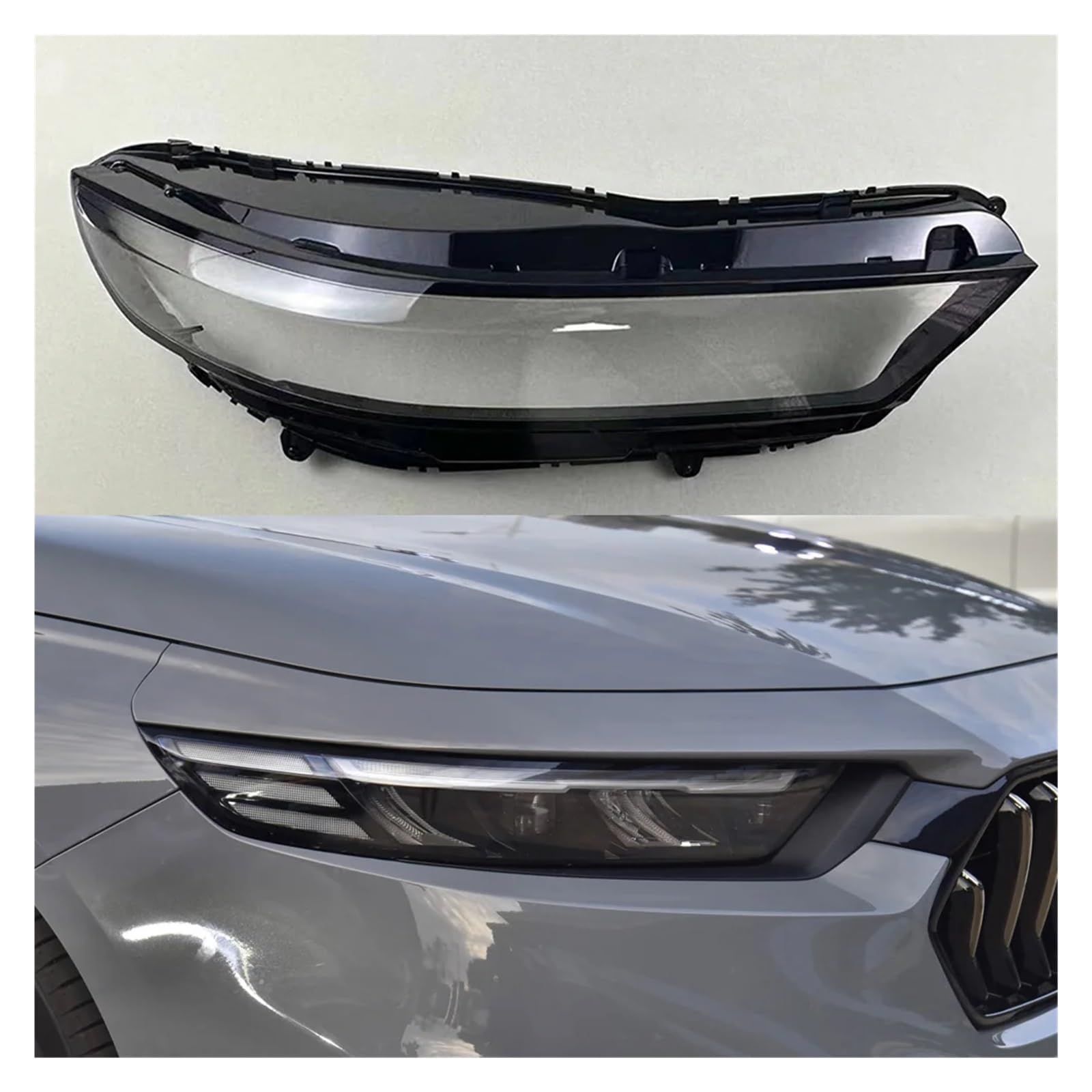 Kompatibel for Honda Accord Inspire 2023 Scheinwerferabdeckung, transparente Maske, Lampenschirm, Scheinwerfer-Shell-Linse, ersetzen Sie den Original-Lampenschirm(Right) von WONOWDQF