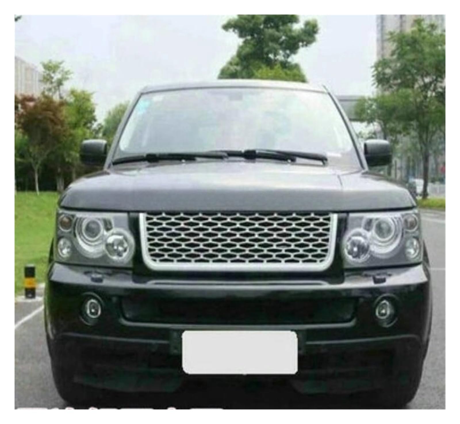 Kompatibel for Land Range Sport Rover 2006-2013 ABS Mesh Grille Trim Racing Grills(06-09-02) von WONOWDQF