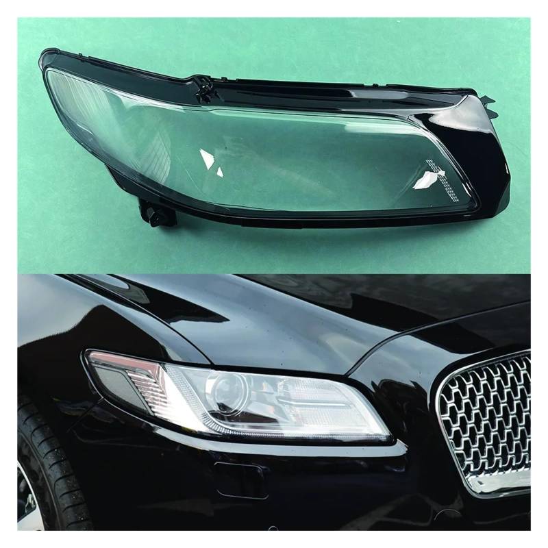 Kompatibel for Lincoln Continental 2015-2020 Low Car Frontscheinwerfer Glasscheinwerfer Transparenter Lampenschirm Lampengehäuse Scheinwerferabdeckungslinse(Low Right) von WONOWDQF