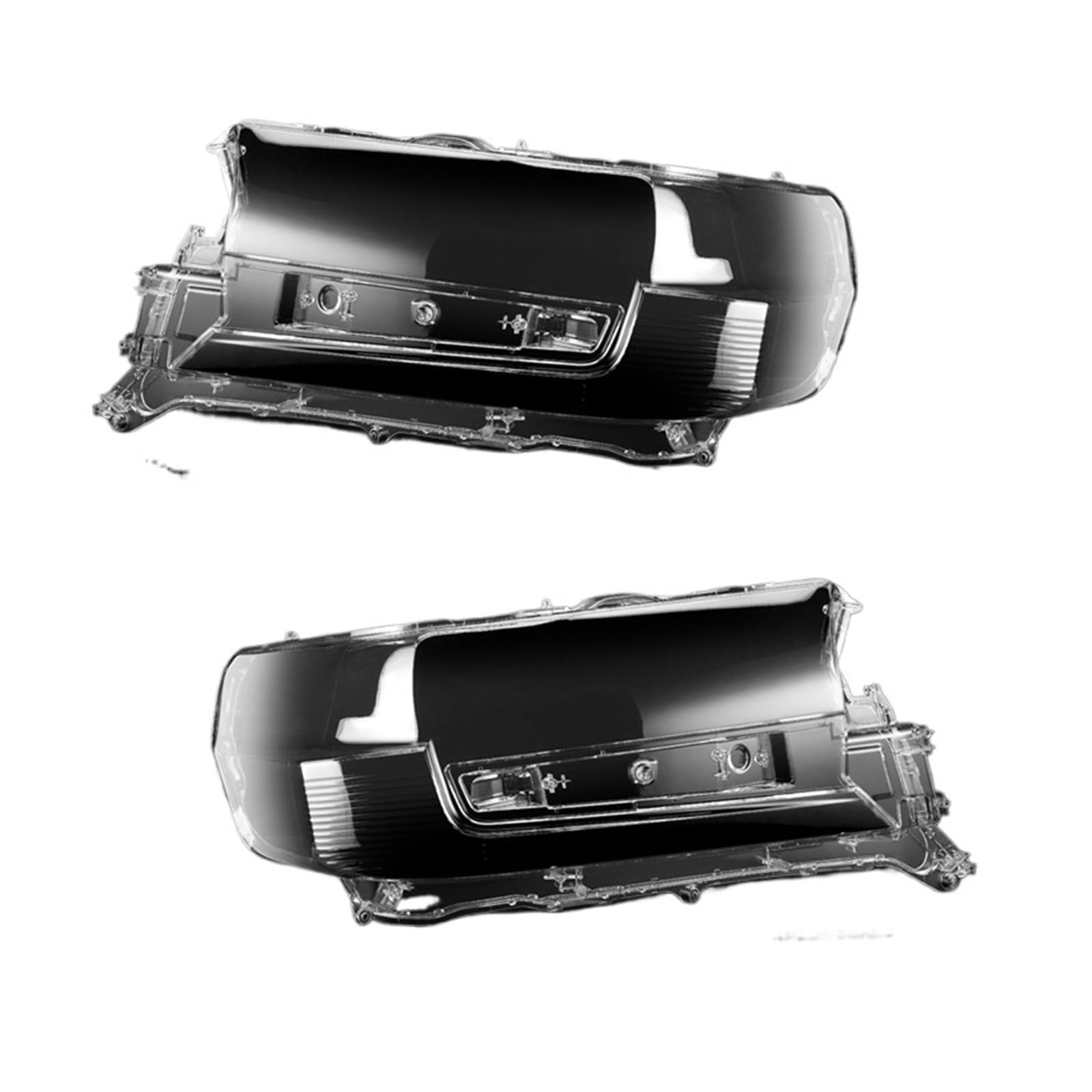 Kompatibel for Toyota Land Cruiser 2016 2017 2018 Scheinwerfer Transparente Abdeckung Lampenschirm Shell Scheinwerfer Plexiglas Auto Zubehör(Pair) von WONOWDQF