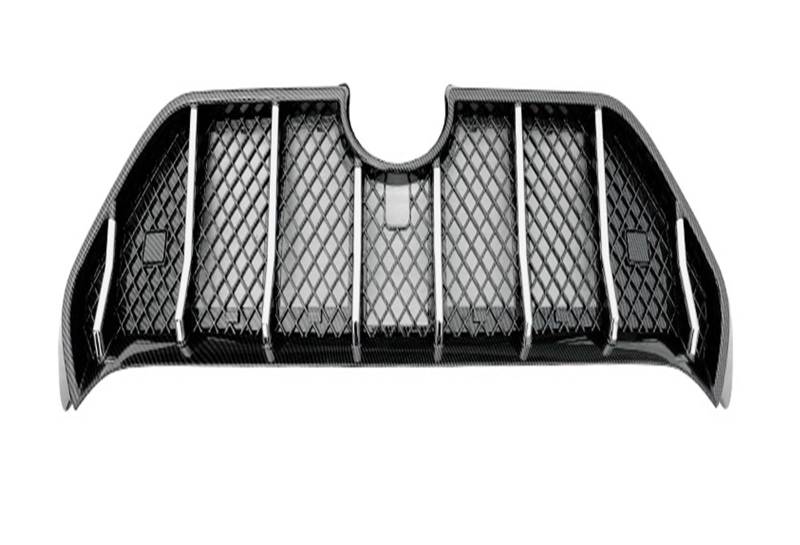 Kompatibel for Toyota RAV4 2020 2021 2022 2023 ABS Mesh Grille Trim Racing Grills Spoiler(Carbon and Silver) von WONOWDQF