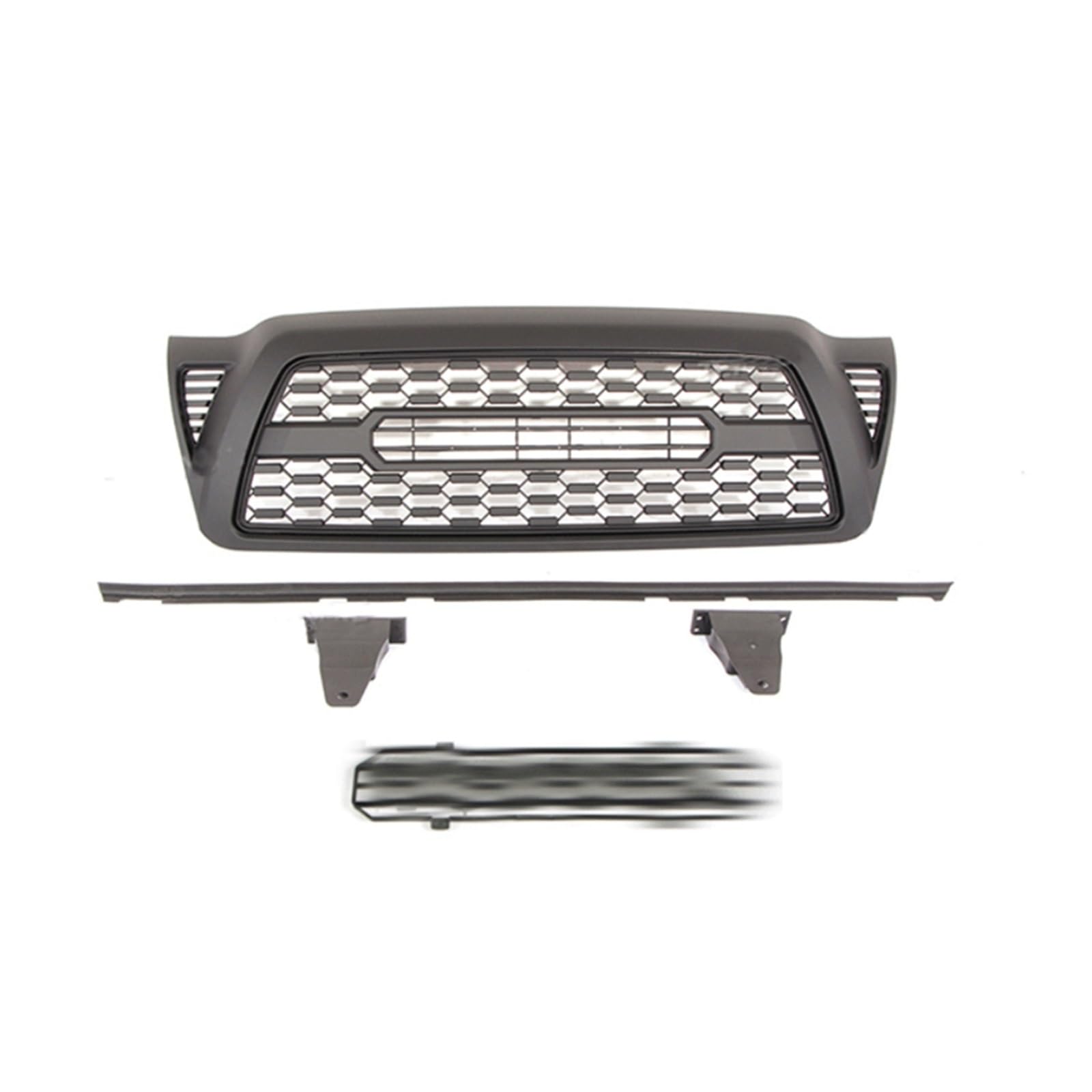 Kompatibel for Toyota Tacoma 2005-2011, ABS, schwarzer Front-Renngrill, Auto-Außendekorationsteile, Auto-Außenzubehör(Without Light) von WONOWDQF