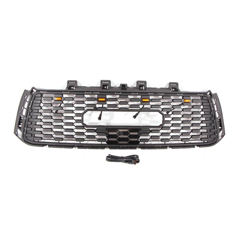 Kompatibel for Toyota Tundra 2007–2013 Ersatz-Fronthauben-Obergrill, Renngrills, ABS mit LED-Stoßstangengitter(with Lights) von WONOWDQF