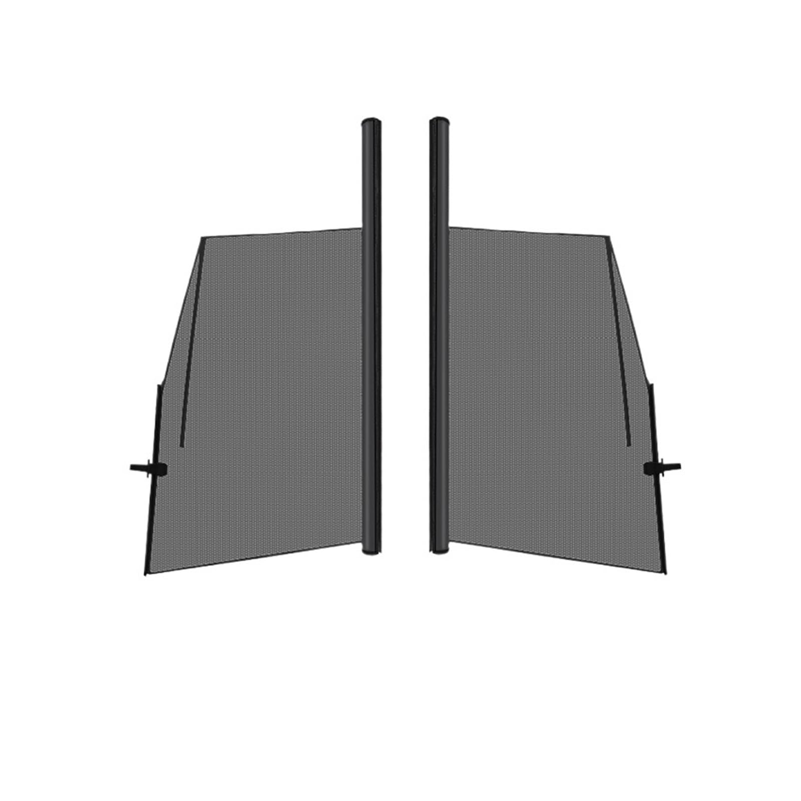 Kompatibel mit Tesla Model 3/S/X/Y, Sonnenschutz for Auto-Hebefenster, individueller Sonnenschutz, Autovorhang, Seitenfenster-Sonnenblende aus Netzgewebe, Sommerschutz(Model 3-Front) von WONOWDQF