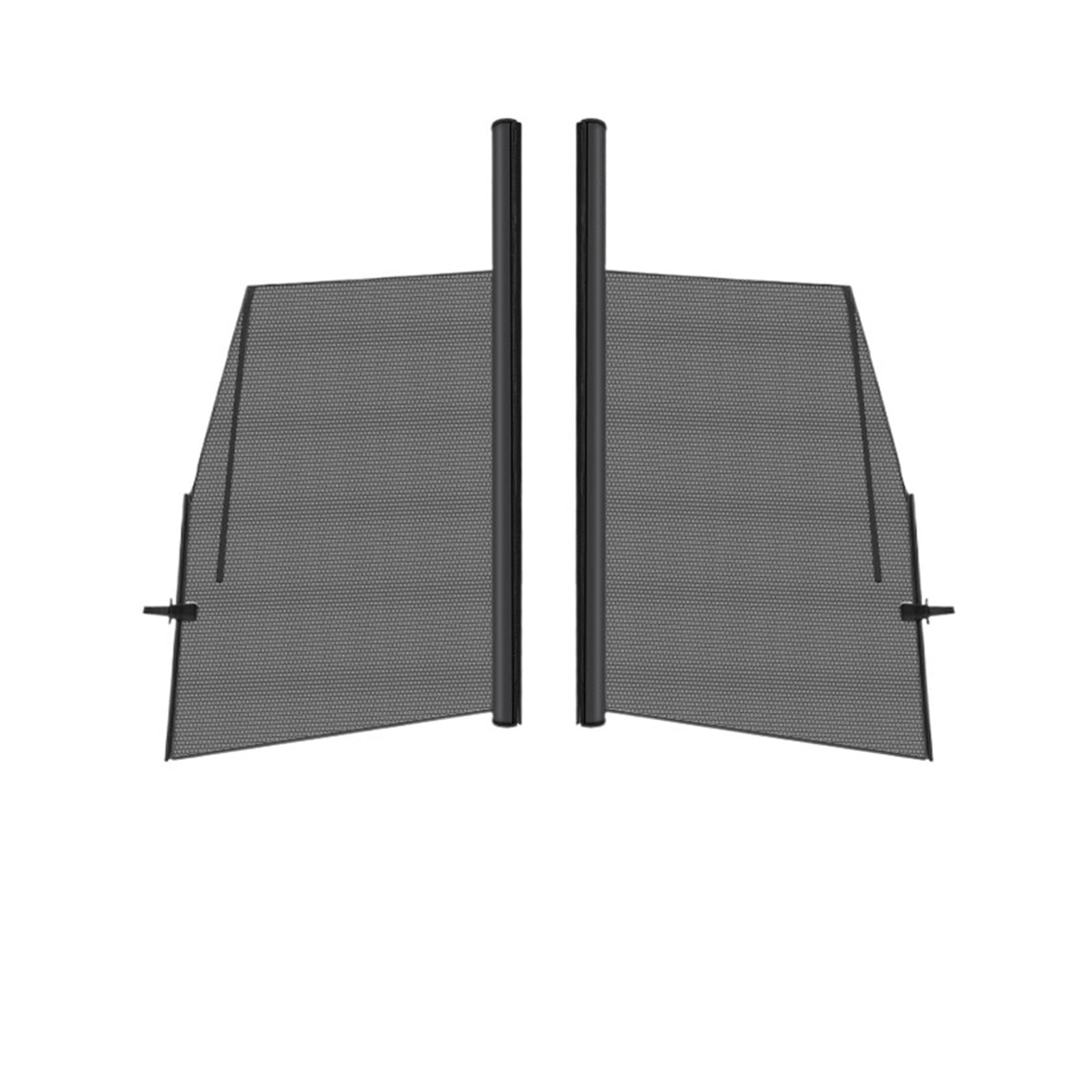 Kompatibel mit Tesla Model 3/S/X/Y, Sonnenschutz for Auto-Hebefenster, individueller Sonnenschutz, Autovorhang, Seitenfenster-Sonnenblende aus Netzgewebe, Sommerschutz(Model S-Front) von WONOWDQF