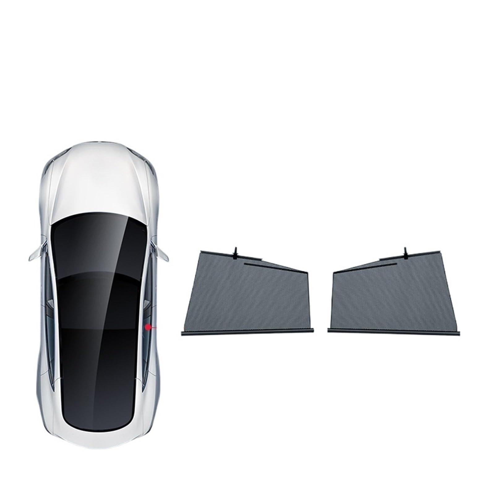 Kompatibel mit Tesla Model 3 2018-2023 Sonnenschutz for Auto-Hebefenster, UV-blockierendes Auto-Seitenfenster-Sonnenblenden-Sommer-Windschutzscheibenschutz(Model 3 Back - 2Pcs) von WONOWDQF