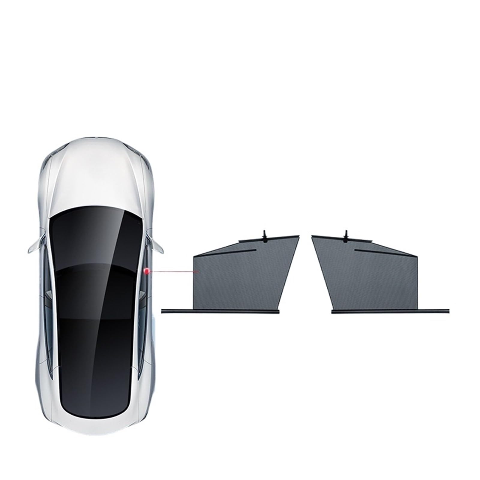 Kompatibel mit Tesla Model 3 2018-2023 Sonnenschutz for Auto-Hebefenster, UV-blockierendes Auto-Seitenfenster-Sonnenblenden-Sommer-Windschutzscheibenschutz(Model 3 Front - 2Pcs) von WONOWDQF