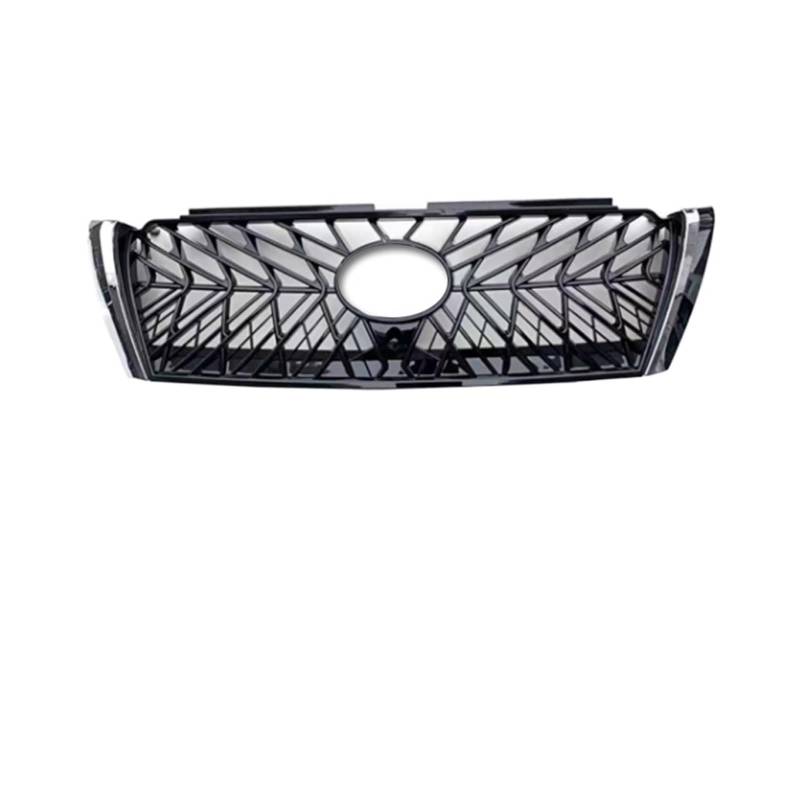 Kompatibel mit Toyota Land Cruiser Prado 150, Kühlergrill-Modifikation Lc1502014–2021, Kühlergrill-Highlight-Streifen, TRD-Vorderseitendekorationszubehör(2014-2017 Silver) von WONOWDQF