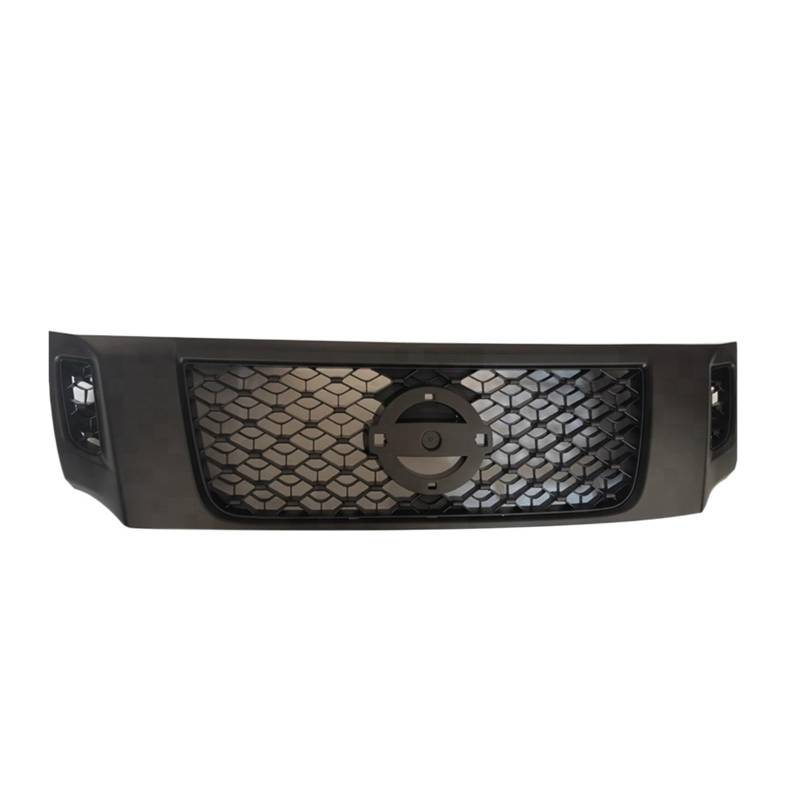 Kühlergrill Kompatibel for Nissan Navara Np300 2016+ Autozubehör Mesh-Grill ABS Mattschwarzer Frontgrill von WONOWDQF