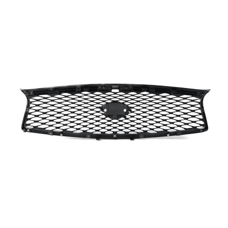 Kühlergrill kompatibel for Infiniti Q50 Q50S 2014 2015 2016 2017 JDM Style Frontstoßstange Oberer Kühlergrill Haubengitter Grillersatz von WONOWDQF