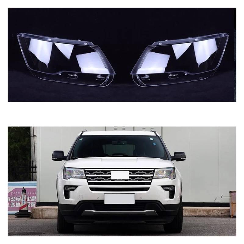 Scheinwerferkappen kompatibel for Ford Explorer 2016 2017 2018 Auto-Frontscheinwerfer-Objektivabdeckung Lampenschirm Lampenabdeckung Kopflampe Licht Glasschale(Right) von WONOWDQF