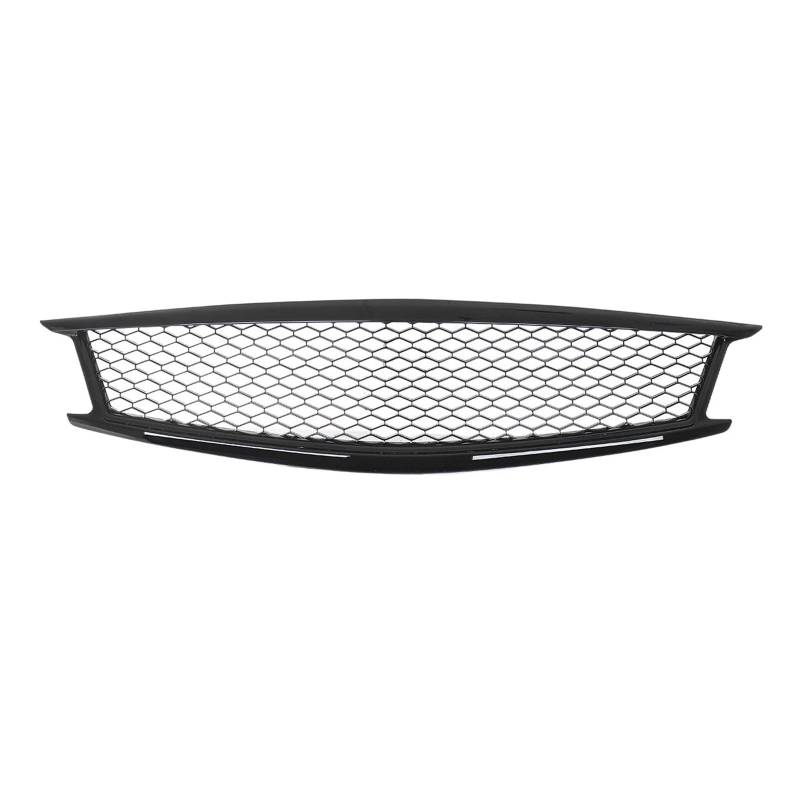 Schwarz/Kohlefaser-Look Auto Front Upper Hood Grille Front Bumper Grille Grill for Infiniti G37 Kompatibel for Nissan Skyline 2010-2014(Glossy Black) von WONOWDQF