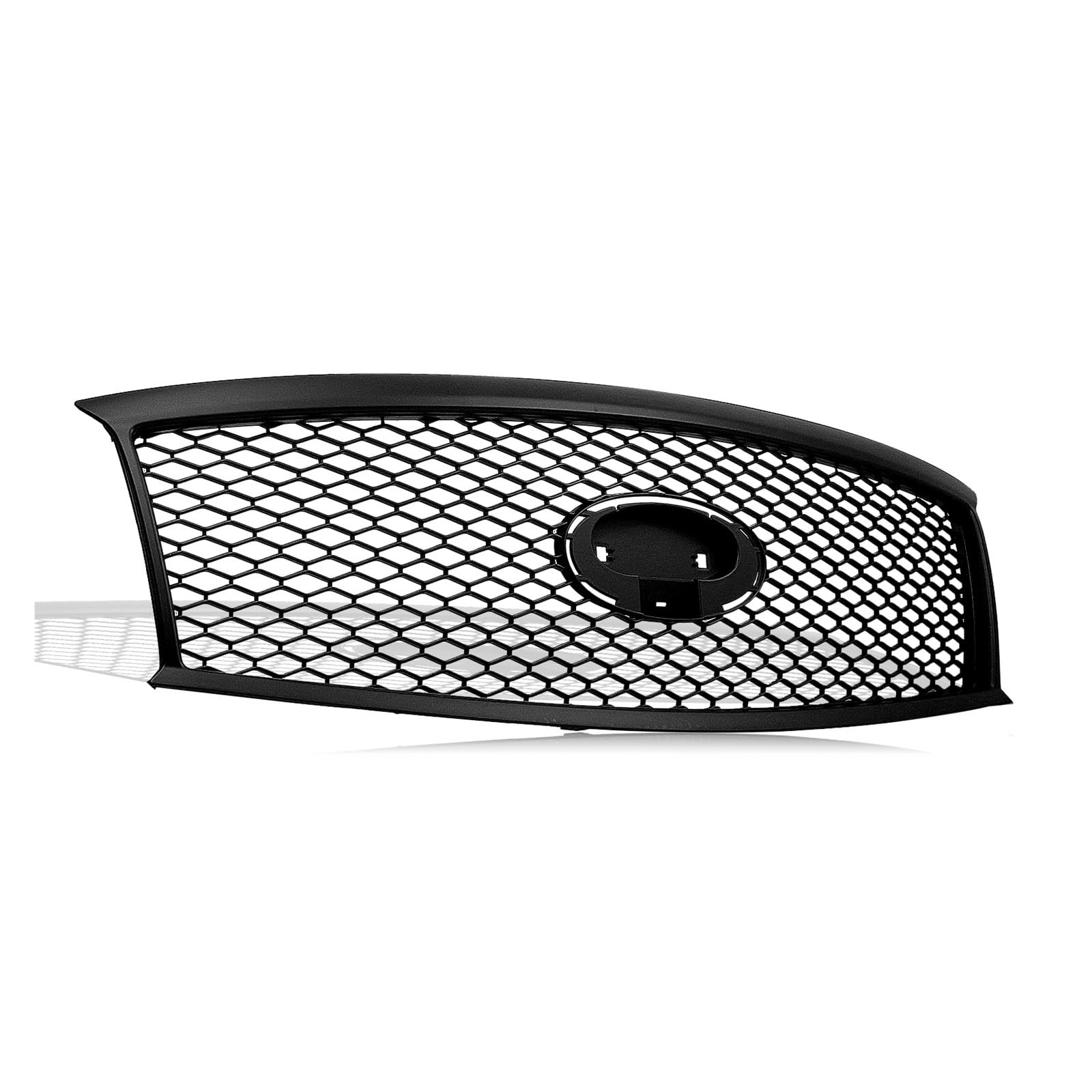 Schwarz glänzender Auto-Renngrill, Frontgrill, oberes Stoßstangennetz, Ersatzteil, kompatibel mit Infiniti M37 M56 2011–2013 Q70 2014–2015(Matte Black) von WONOWDQF