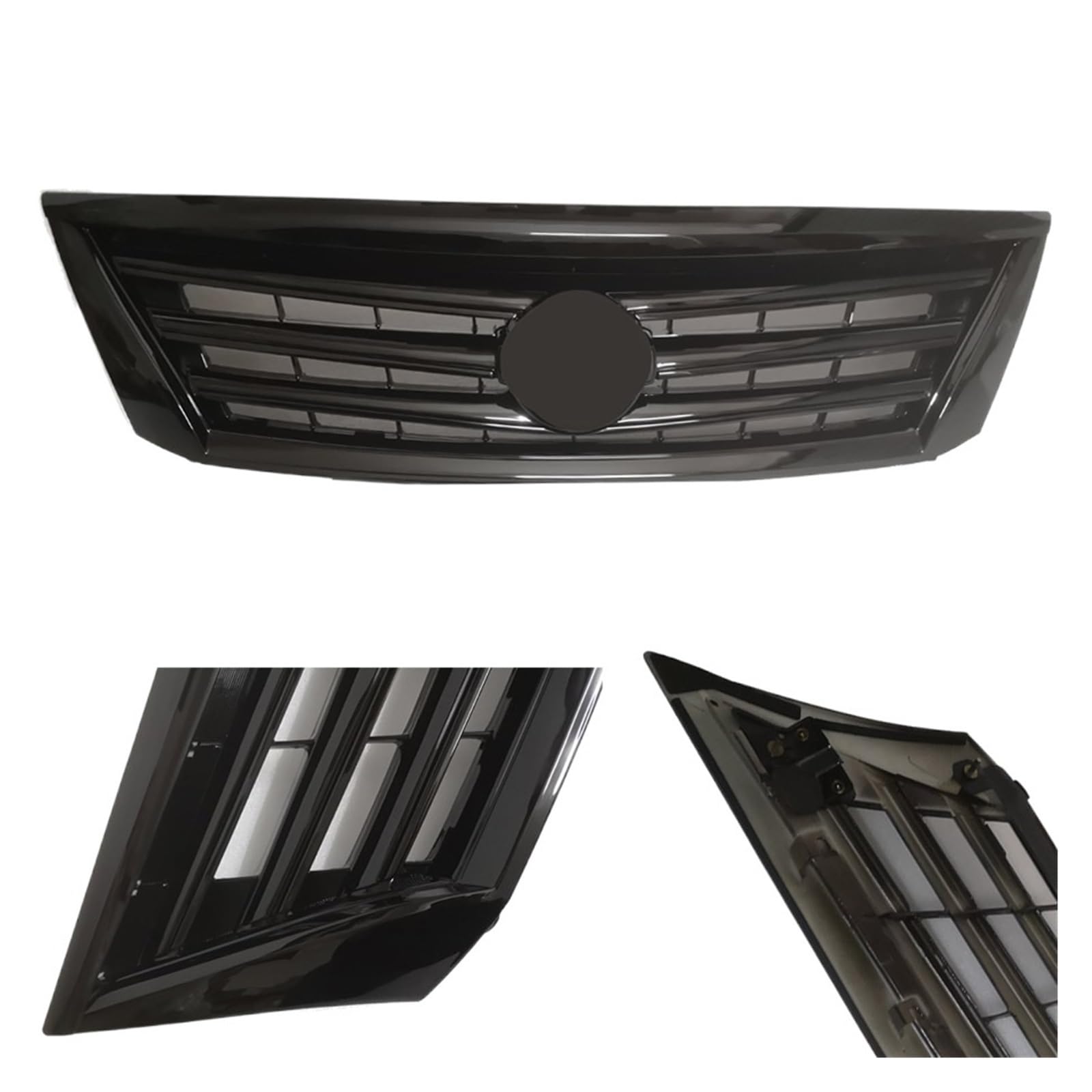 Schwarzer Frontgrill Kühlergrill Rahmenverkleidung Kompatibel for Nissan Altima Teana 2011-2012 J32 von WONOWDQF