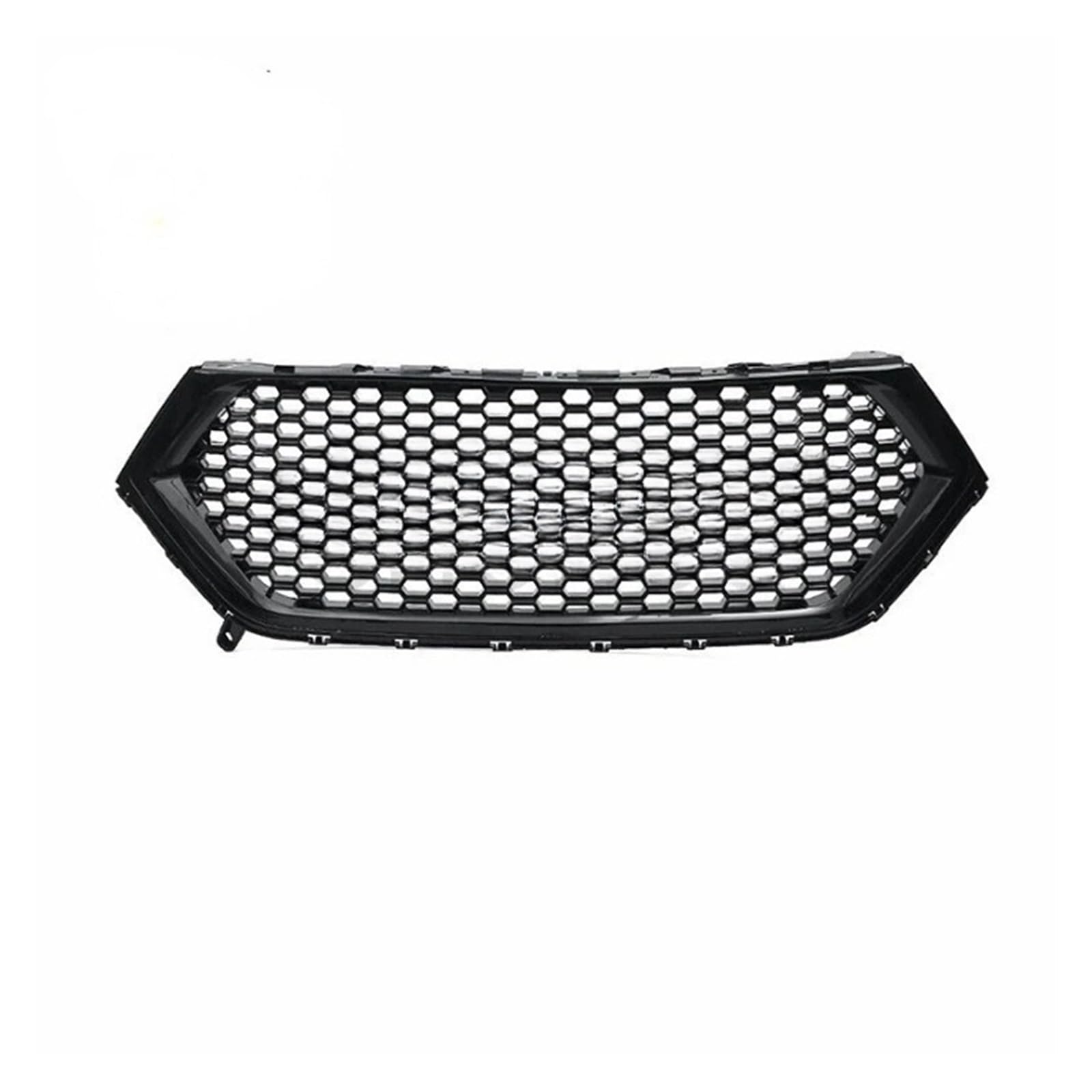 Vorne Mitte Racing Grille Kompatibel for Ford Edge 2015 2016 2017 2018 Glänzend Schwarz Honeycomb ABS Grills Mesh Stil von WONOWDQF