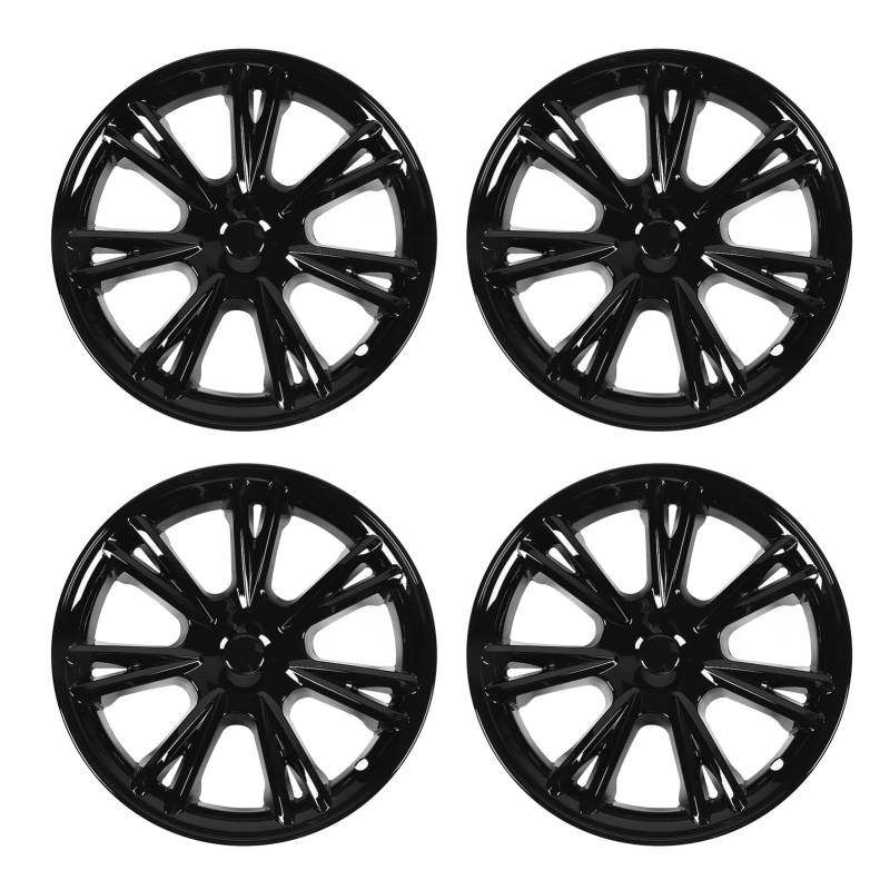 4PCS 19in Rad Hubcap Scratch Sporty Style Ersatz für 2020 bis 2023 (Glänzend schwarz) von WONZHEC