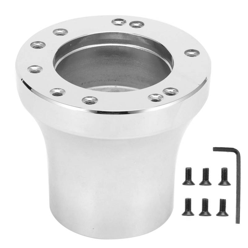 5/6 Loch Lenkrad -Hub -Adapter -Basis für DS Car 1984 Up GolfCart (A (Bright Chrome)) von WONZHEC