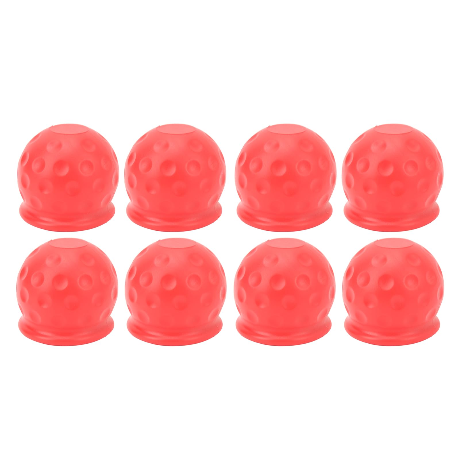 8pcs Truck Tow Ball Deckung 50 mm Starker Schutz weicher, robuster Anhängerkupplung Kugelabdeckung für Wohnmobil Caravan (Red) von WONZHEC