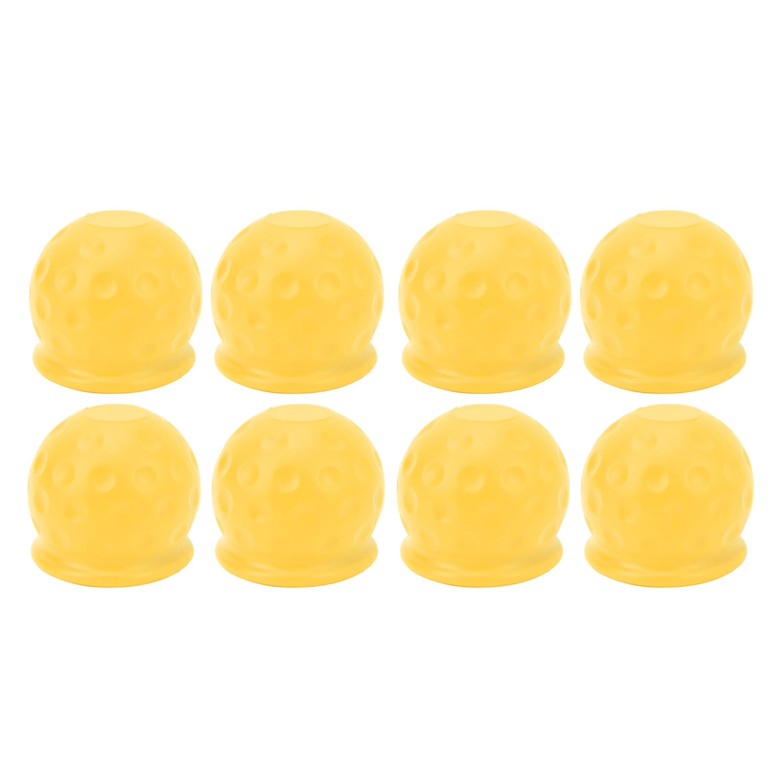 8pcs Truck Tow Ball Deckung 50 mm Starker Schutz weicher, robuster Anhängerkupplung Kugelabdeckung für Wohnmobil Caravan (Yellow) von WONZHEC