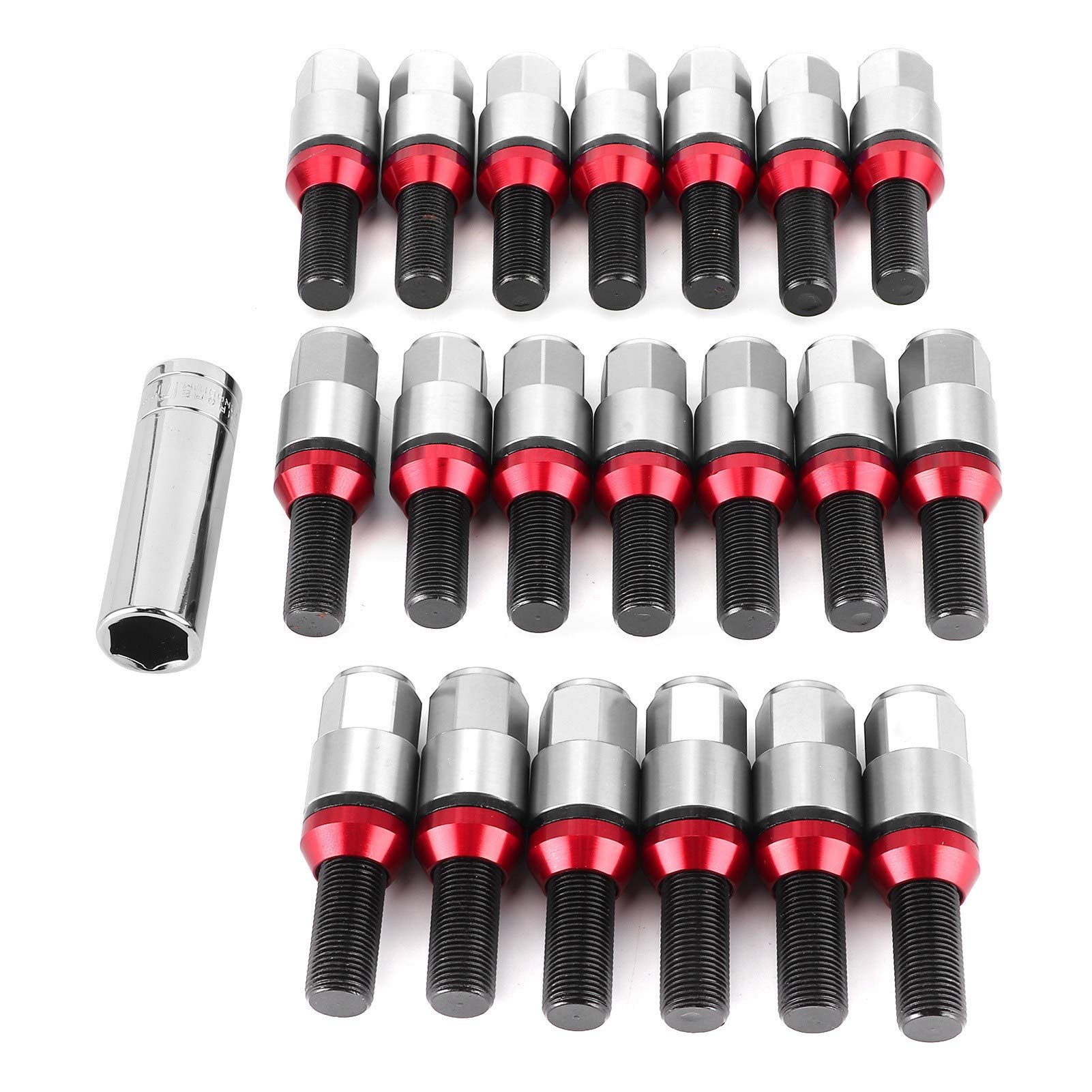 WONZHEC 20Pcs Lug Bolts Stud Tuner Style Wheel Screw Nuts M14x1.25 Thread Fit for M3 F80 M2 F22/F23 (Von) von WONZHEC