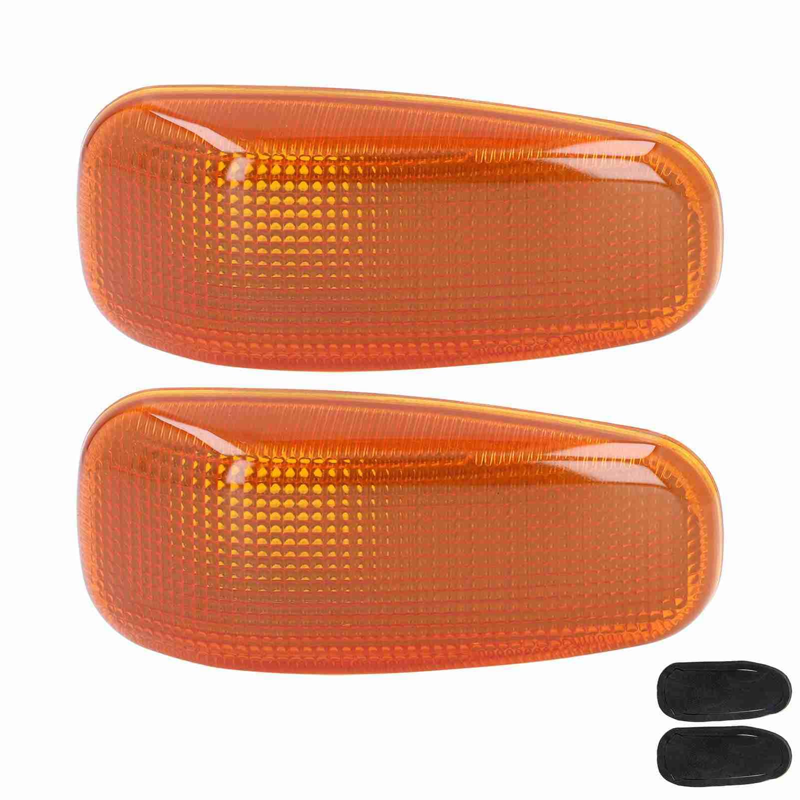 WONZHEC 2PCS Side Turn Signal Light Lens with Gaskets Replacement for SPRINTER 2500 3500 2003‑2006 (Yellow) von WONZHEC