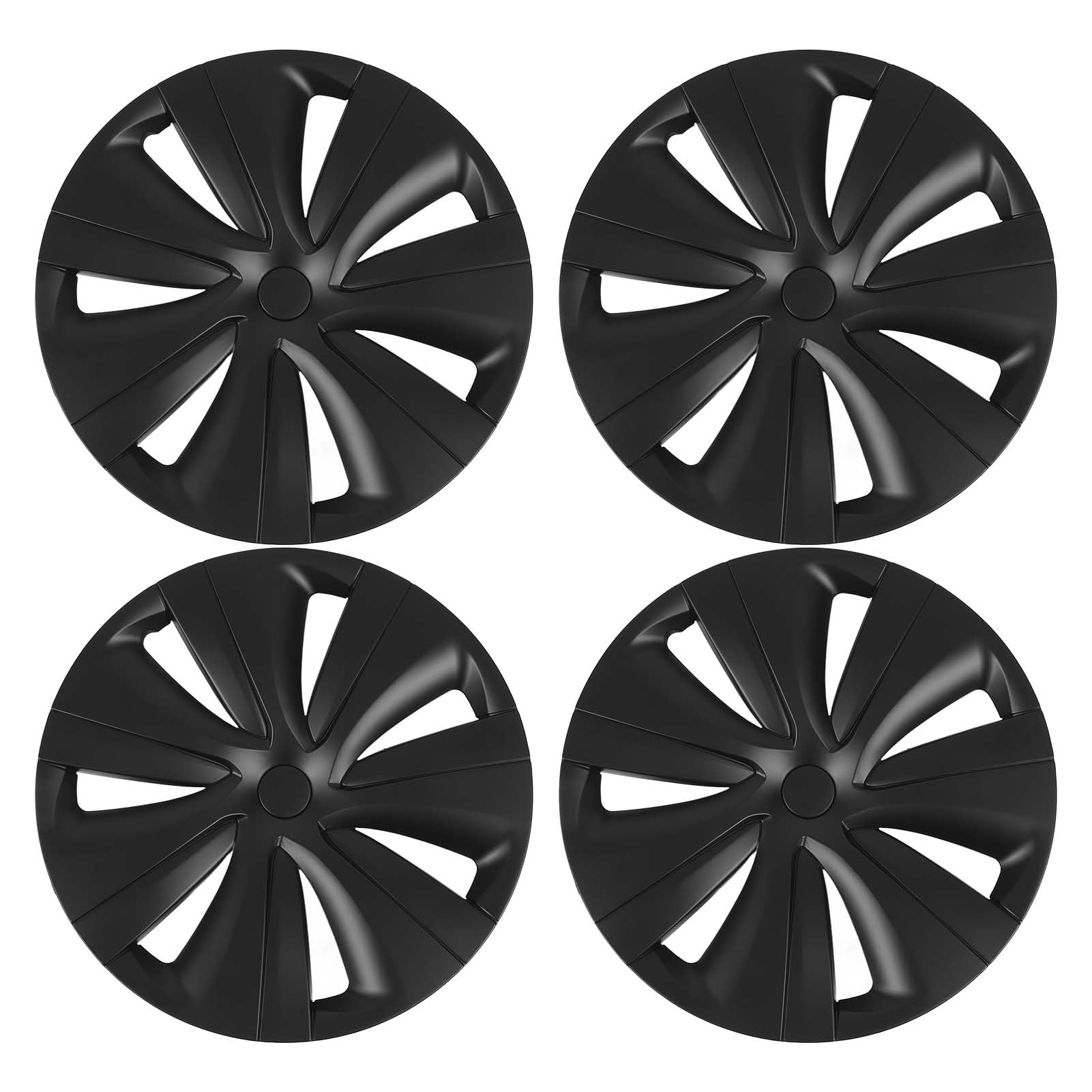 WONZHEC 4pcs Rad Hub Cap -Kappenstil 19 Zoll Randbeschützer Austausch für 2020 bis 2023 (Matt schwarz) von WONZHEC