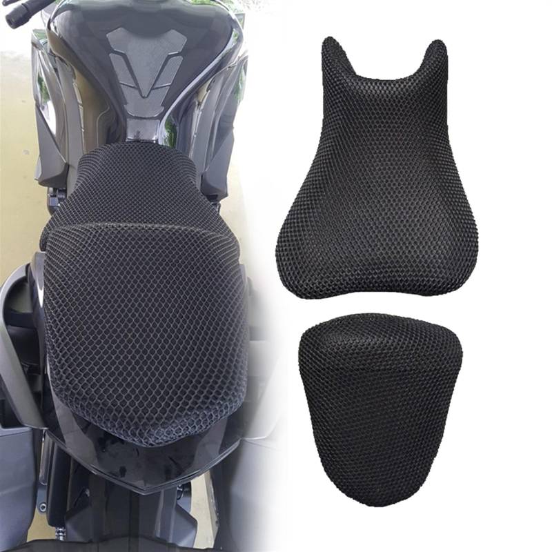 WOODEY Motorrad Mesh Sitzbezug Kissen Schutz Wasserdichtes Netz Für Kawasaki Für Ninja 1000SX 1000 SX Für Ninja1000 SX Für Ninja1000SX Z1000SX 2011-2022 von WOODEY