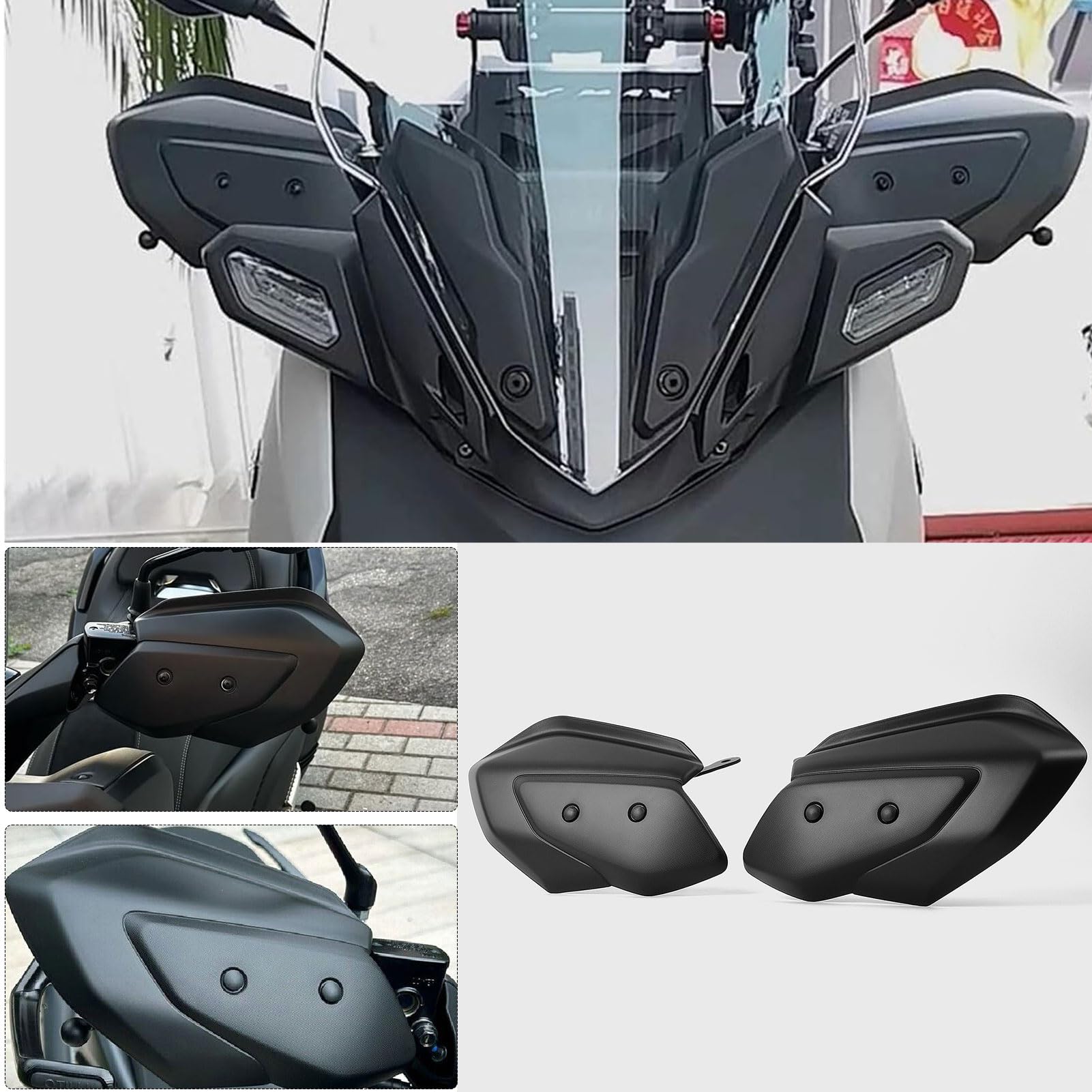 WOOGA Motorrad ABS Handprotektoren passend für YA&MA&HA X-MAX 125/250/300 2023 2024 Hand Guards protektoren Bremskupplung Schutz Handschützer von WOOGA