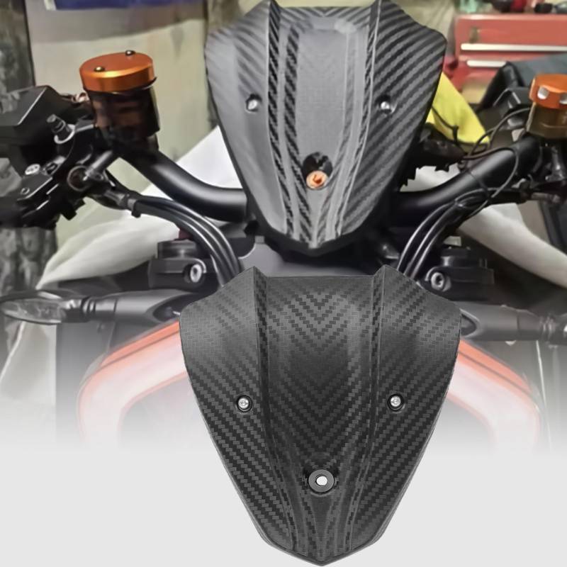 WOOGA Motorrad Frontverkleidung Sport windschutzscheibe Windschutz passt für K&T&M 1290 Super Duke R/RR 2020 2021 2022 2023 Modifiziertes Zubehör von WOOGA