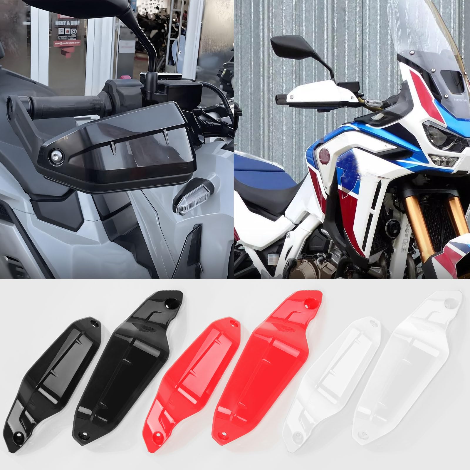 WOOGA Motorrad zubehör Handschutz Schild Handschutz Schutz Bremskupplungsschutz fit for HO&N&DA X-ADV 750 21-25 XL750 Transcalp 23-25 CRF1100L Africa Twin/Adv Sports 2020-2025 (Rot) von WOOGA