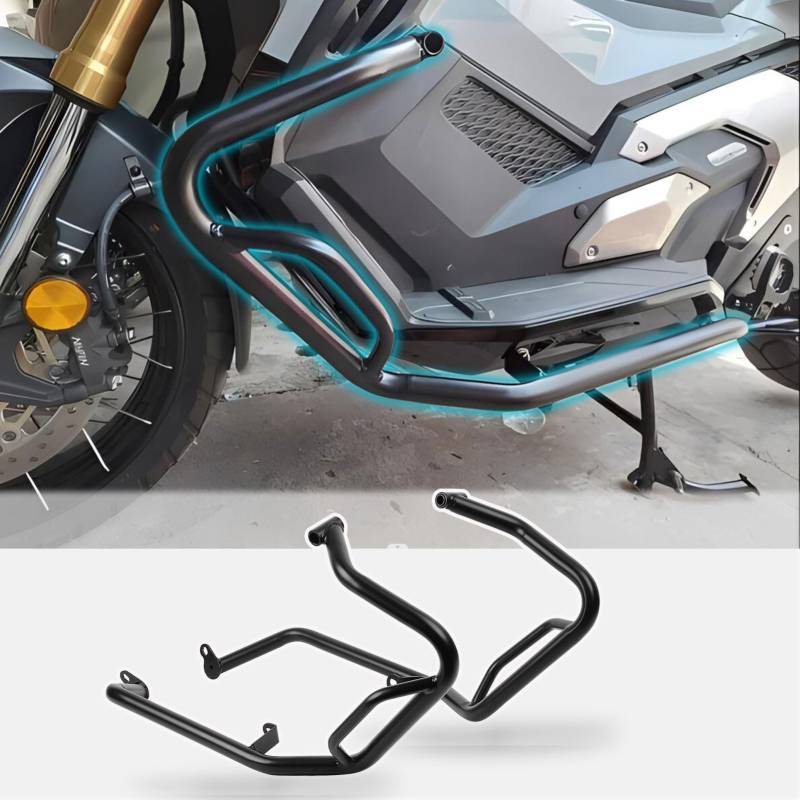 WOOGA Motors chutz Autobahn Crash Bar Motorrad Rahmens chutz Stoßstange mt Zubehör Für Ho&n&da X-ADV 750 2017 2018 2019 2020 2021 2022 2023 2024 von WOOGA