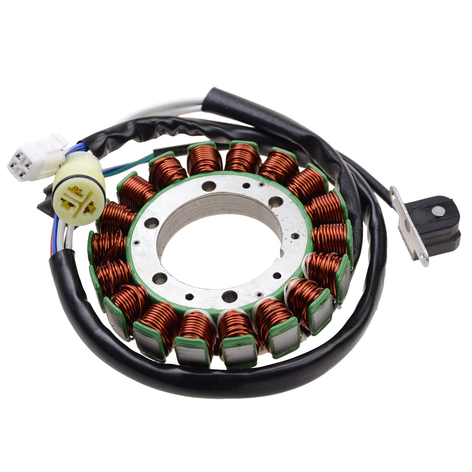 WOOSTAR 18 Spule Magneto Stator Ersatz für Warrior 350 YFM350 Raptor 350 YFM350 Wolverine 350 YFM350 Big Bear 400 YFM400 ATV 2002-2004 Motor von WOOSTAR