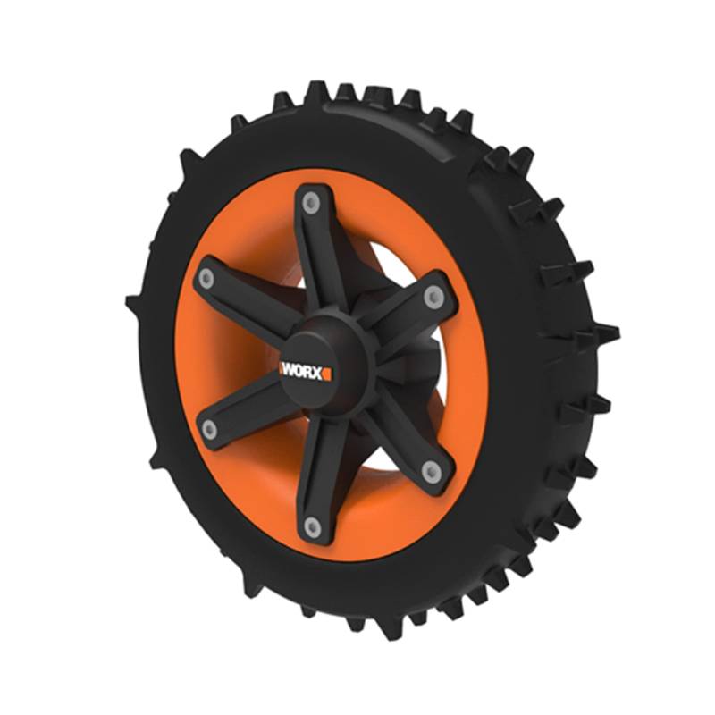 WORX WA0955 L-Räder für Landroid L-Modell Mähroboter - Offroad-Räder für bessere Fahreigenschaften - originales Zuberör von WORX - kompatibel für WR147E.1, WR148E und WR153E, WR155E (nach 2020) von WORX