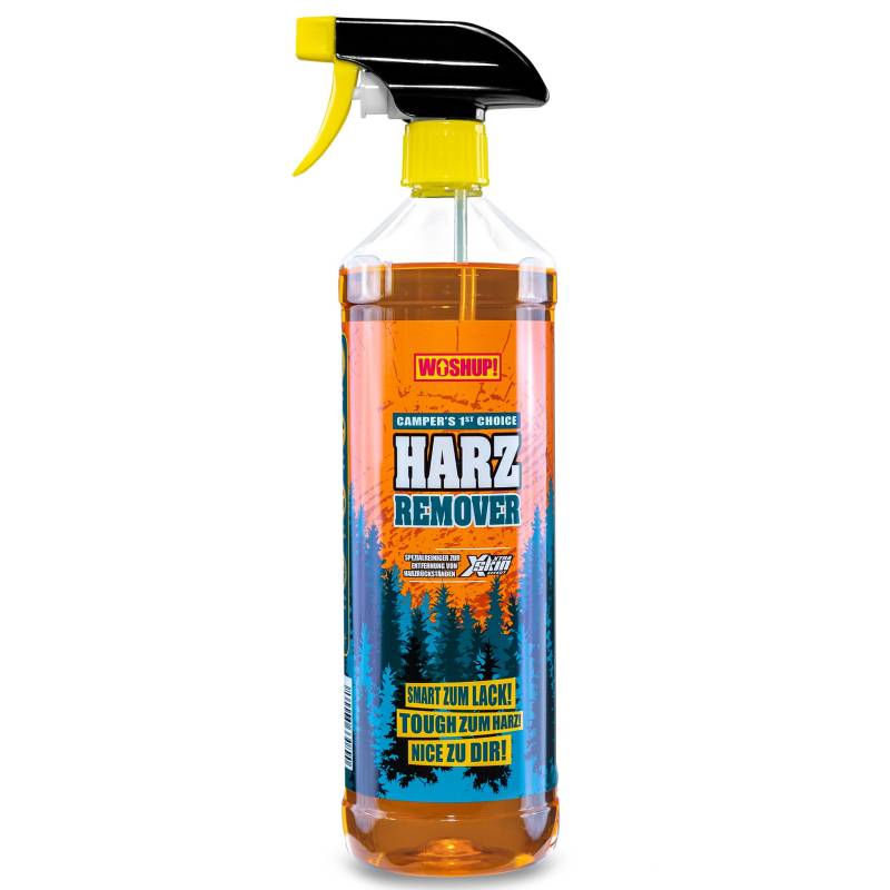 WOSHUP! Harz Remover - 1000 ml -mit Xtra Skin Effect – Harzentferner, Harzlöser für Wohnwagen, Wohnmobil, Camping, Caravan, Vorzelt, Markise, Boot und Zelt. (1 Liter) von WOSHUP!