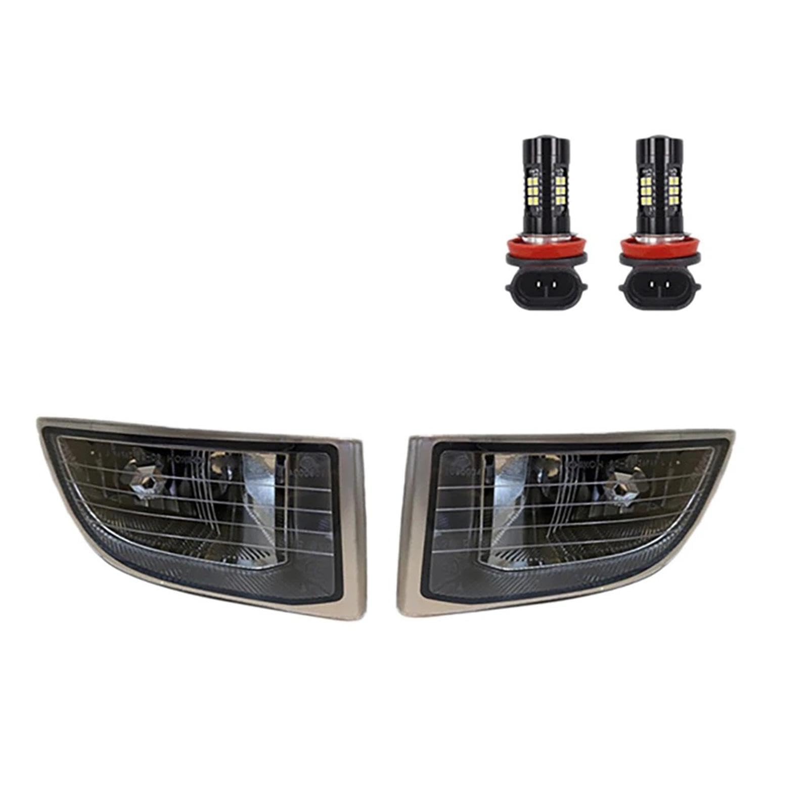 WOZIES Für Land Cruiser Prado 120 2002–2009 Auto-Frontstoßstange, Nebelscheinwerfer, Fahrleuchte, 81221–60070, 81221–60071 von WOZIES