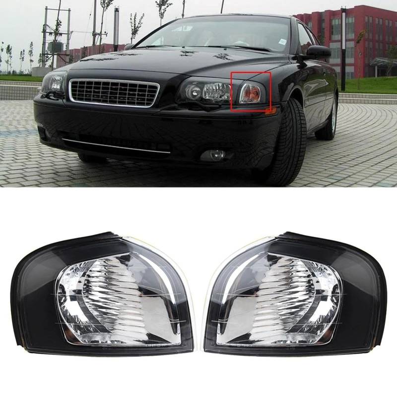 WOZIES Nebelscheinwerfer auto Für Volvo S80 1999–2006 Nebelscheinwerfer vorne, Ecklicht, Blinker, 30698427, 30698428 von WOZIES