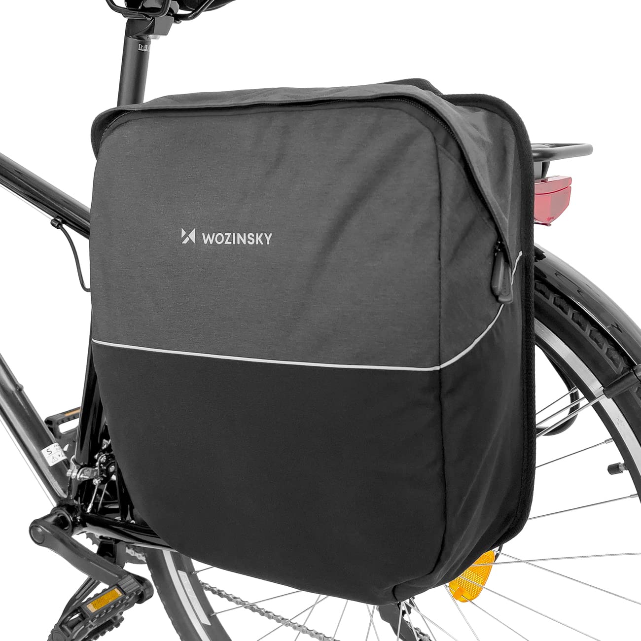 WOZINSKY Fahrradtasche Gepäckträgertasche Hinterradtasche Wasserdicht Reisetasche Tasche für Fahrrad, Mountainbike, ebike, MTB, Rennrad Bike Bag 24L von WOZINSKY