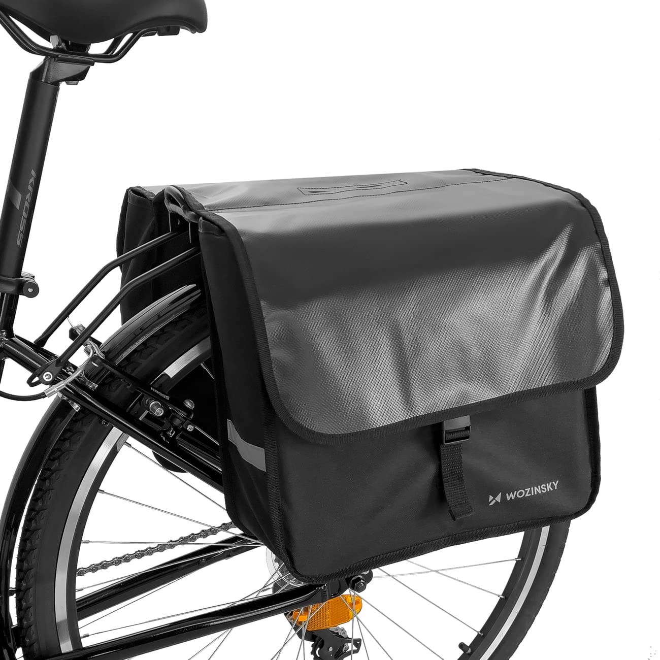 WOZINSKY Fahrradtasche Gepäckträgertasche Hinterradtsche Wasserdicht Reisetasche Tasche für Fahrrad, Mountainbike, ebike, MTB, Rennrad Bike Bag 28L Geräumig Groß Langlebig von WOZINSKY