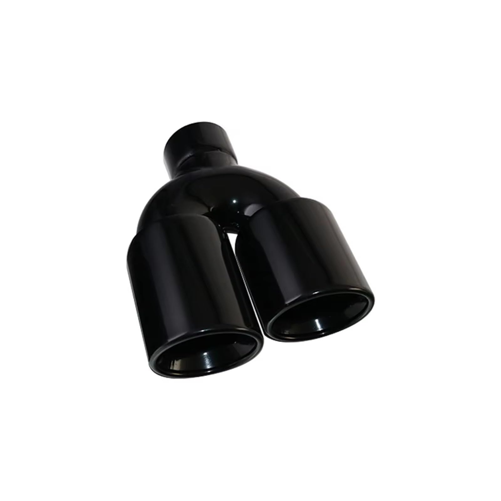 Auspuffblende Auto Universal-Auto-Auspuffblende 63 Mm Einlassdurchmesser 89 Mm Doppel-Endrohr Endschalldämpferblende Edelstahl Schwarz Schalldämpfer Spitze(H0EJ20215a-Right) von WPHLYZ