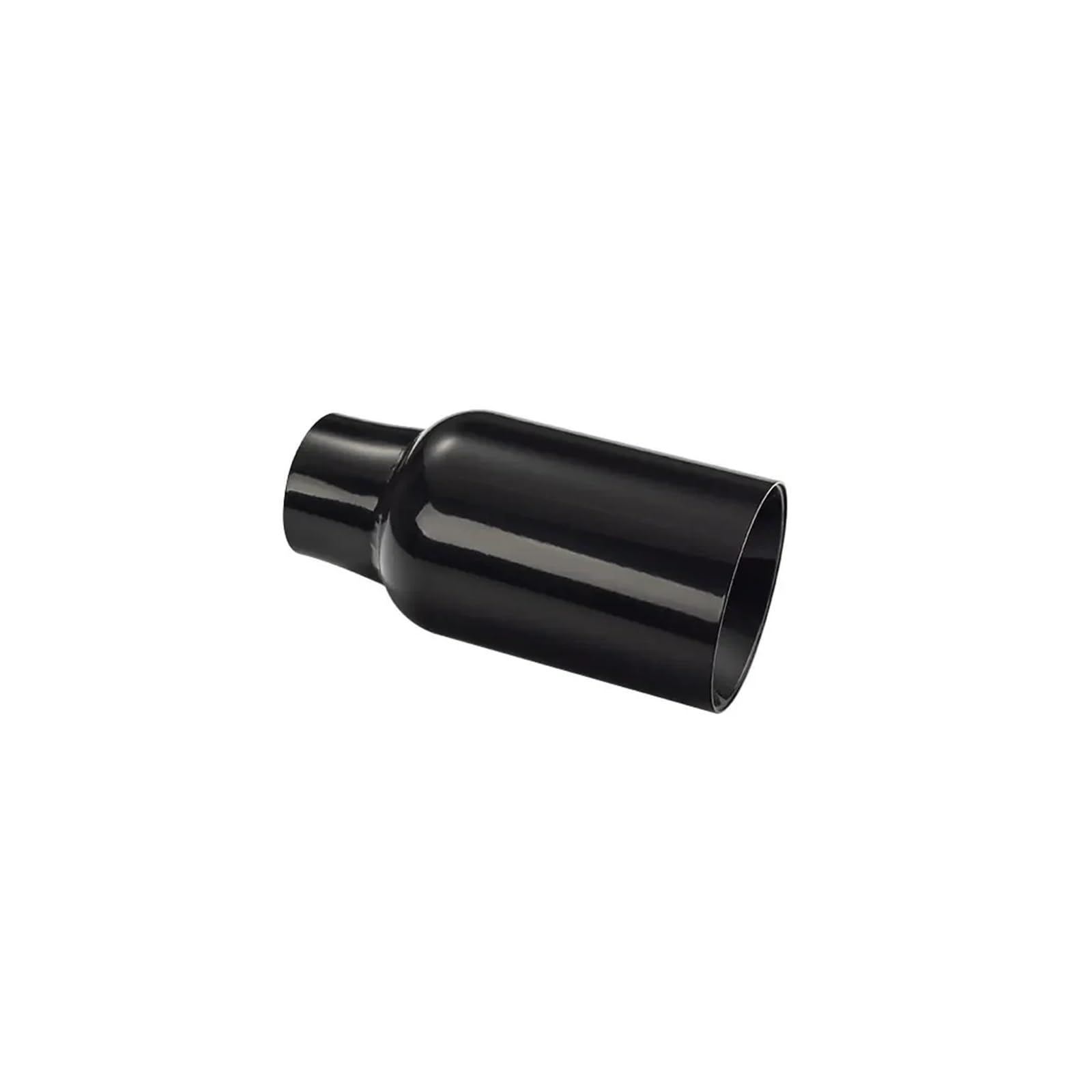 Auspuffblende Auto Universal-Auto-Auspuffblende Aus Edelstahl 50 Mm 54 Mm 57 Mm Einlass 76 Mm 80 Mm 89 Mm Auslass Gerolltes Auspuffendrohr Schwarz Schalldämpfer Spitze(H0DW2017d) von WPHLYZ