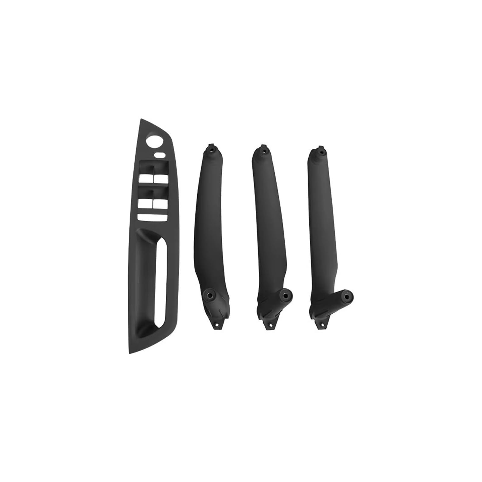 Auto Türgriff Innen 4Pcs Auto Innen Türgriff Inneren Panel Pull Trim Abdeckung Griff Set Armlehne Ersatz Für E70 Für E71 Für E72 Für X5 Für X6 Autoinnentürgriffe(Model B LHD Black) von WPHLYZ