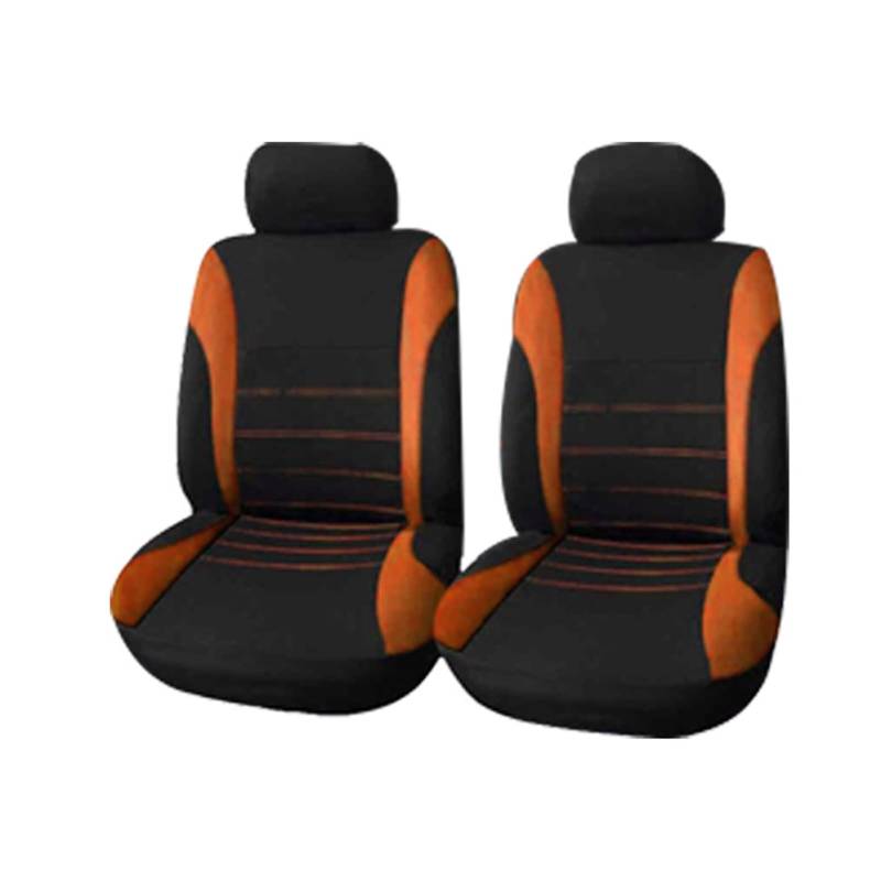 Autositzschoner Auto Schützende Dekorative Autositzbezüge Set Auto Styling Innenzubehör Für Kia Für Ceed Autositzbezüge(Front 4 Pcs-Orange) von WPHLYZ