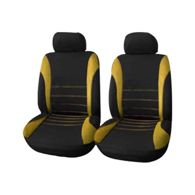 Autositzschoner Auto Schützende Dekorative Autositzbezüge Set Auto Styling Innenzubehör Für Kia Für Ceed Autositzbezüge(Front 4 Pcs-Yellow) von WPHLYZ