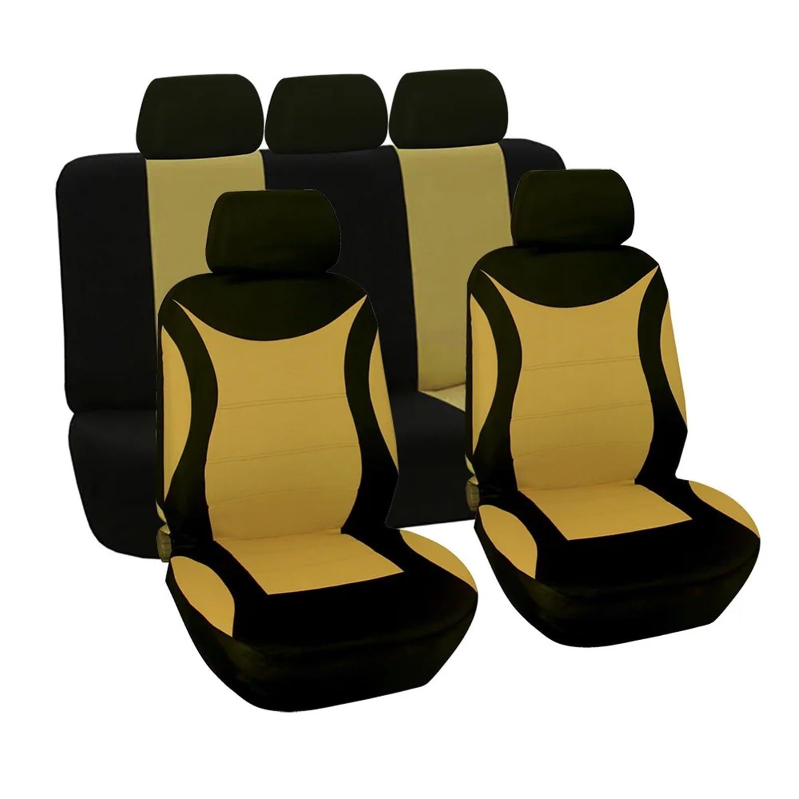 Autositzschoner Auto Sitz Abdeckung Vorne Hinten Sitz Schützen Abdeckungen Für 1serie Für 2serie Für 3serie Für 4serie Für Z4 Autositzbezüge(Beige) von WPHLYZ