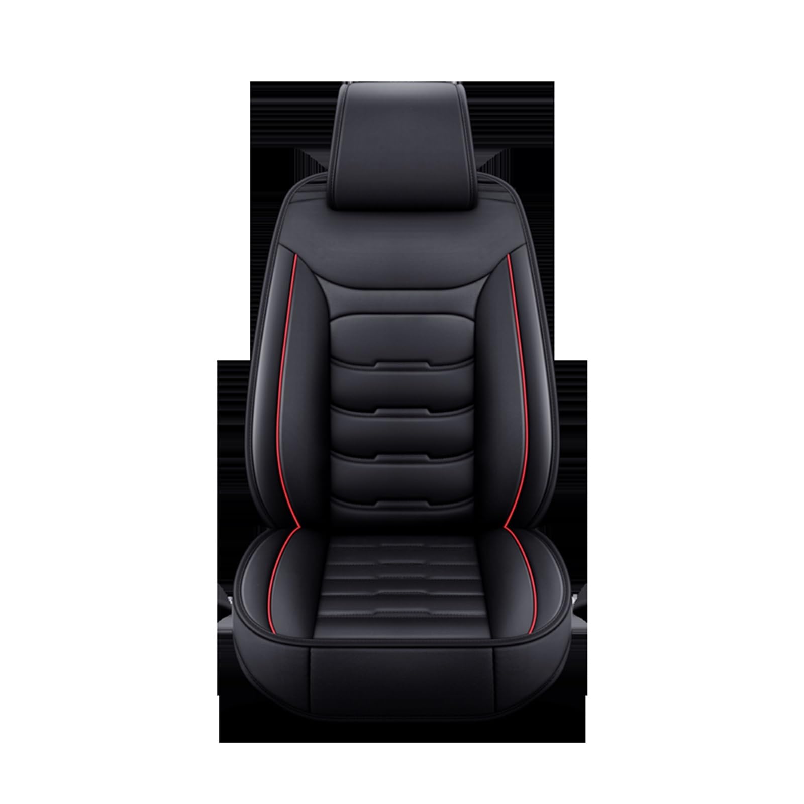 Autositzschoner Auto Sitzbezug Für Cadillac Für XTS Für SRX Für XT5 Für CT6 Für ATSL Alle Modell Auto Zubehör Auto-Styling Autositzbezüge(1 seat Black Red) von WPHLYZ